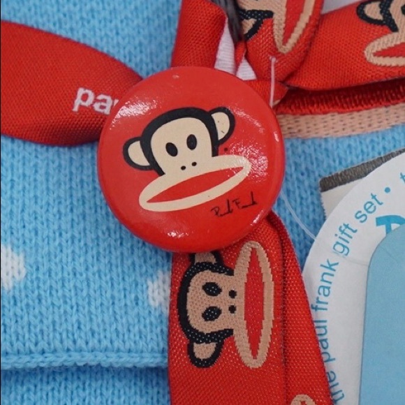 Paul Frank Julius Monkey Beanie Scarf and Button - Picture 2 of 10